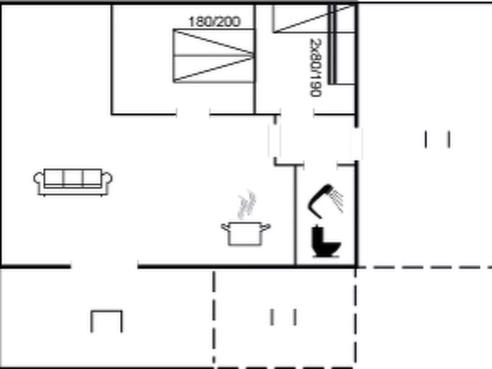 "Eine" - 800m from the sea-Inside