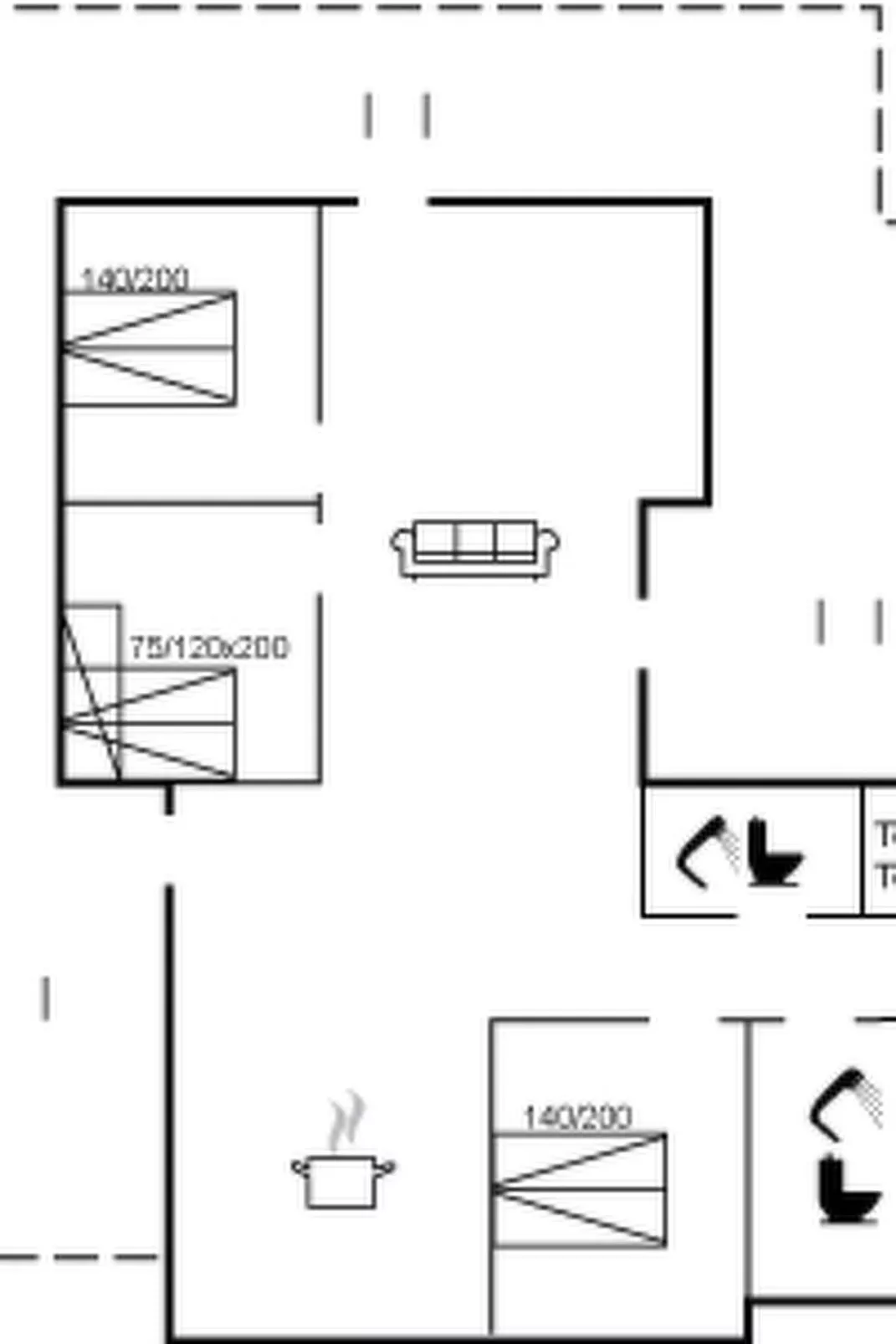 "Hroswitha" - 100m from the sea-Inside