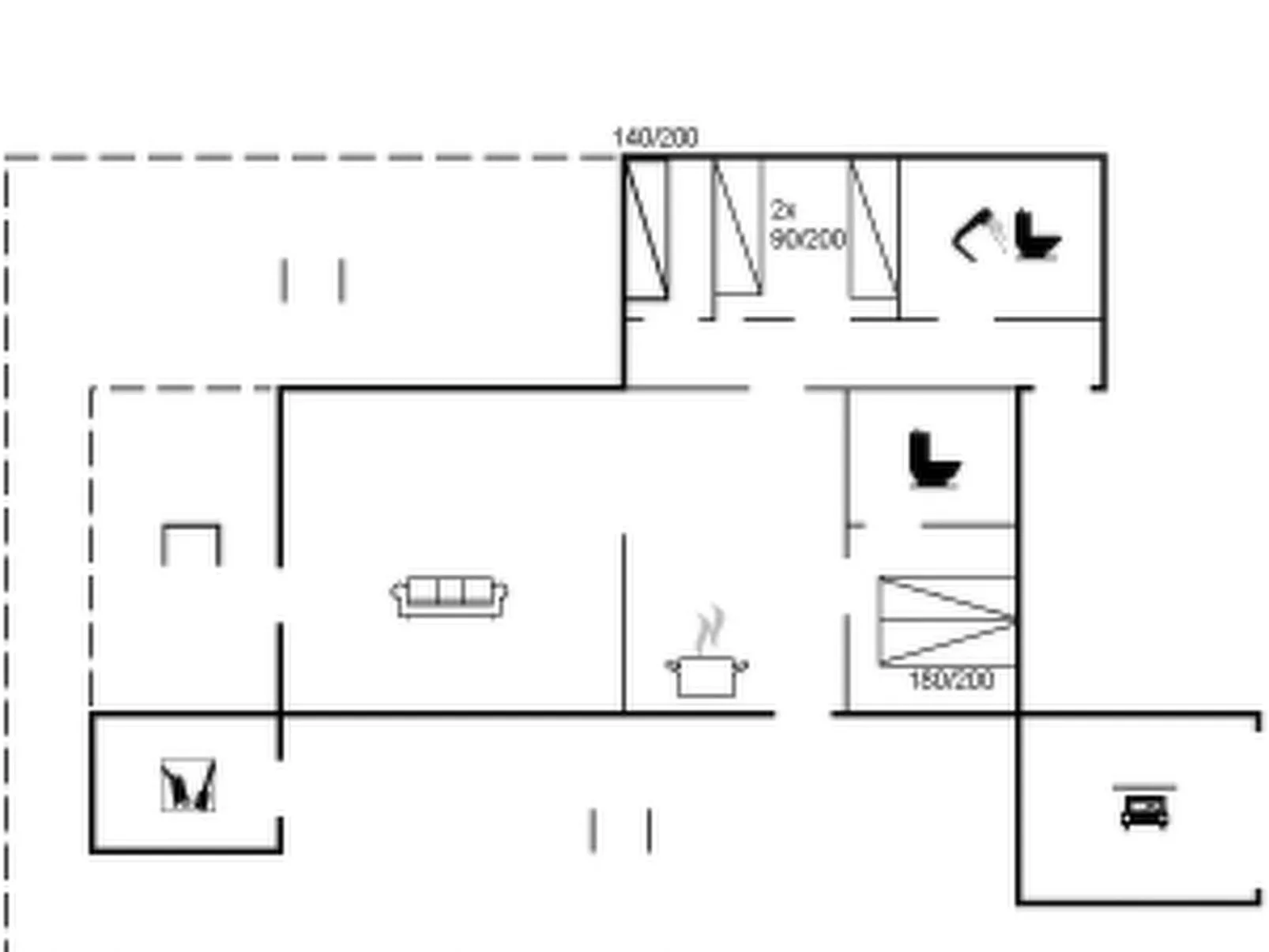 "Fredrikka" - 3.9km from the sea-Inside