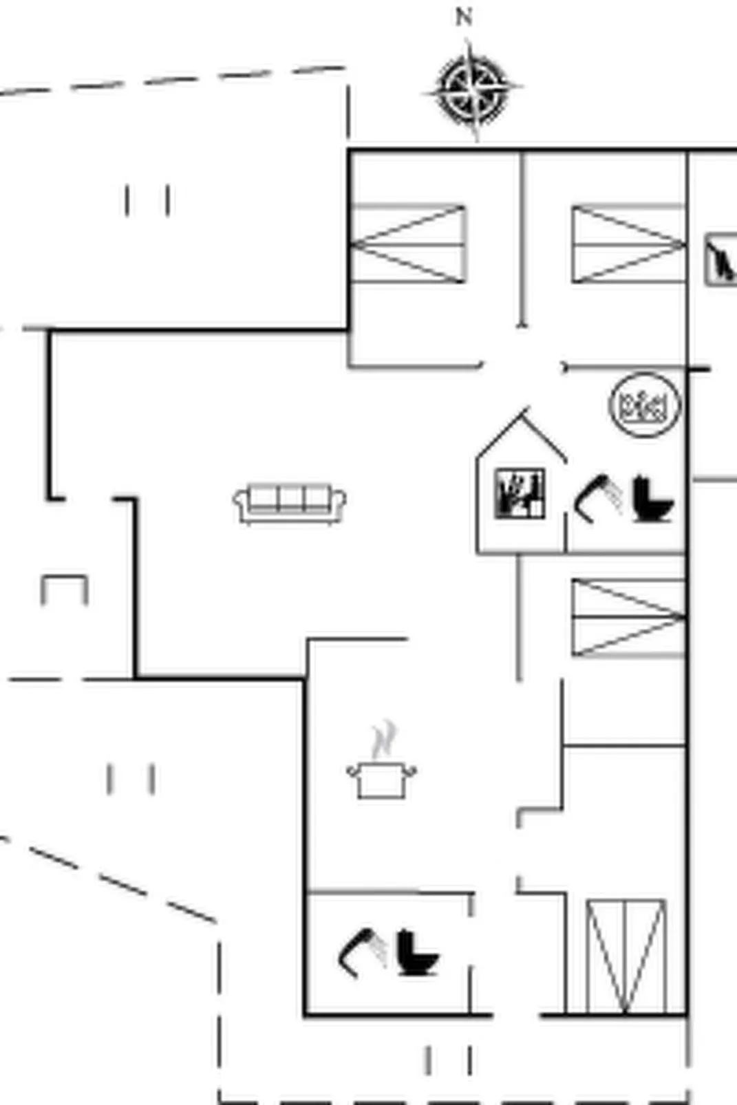 "Spurv" - 1.8km from the sea-Inside