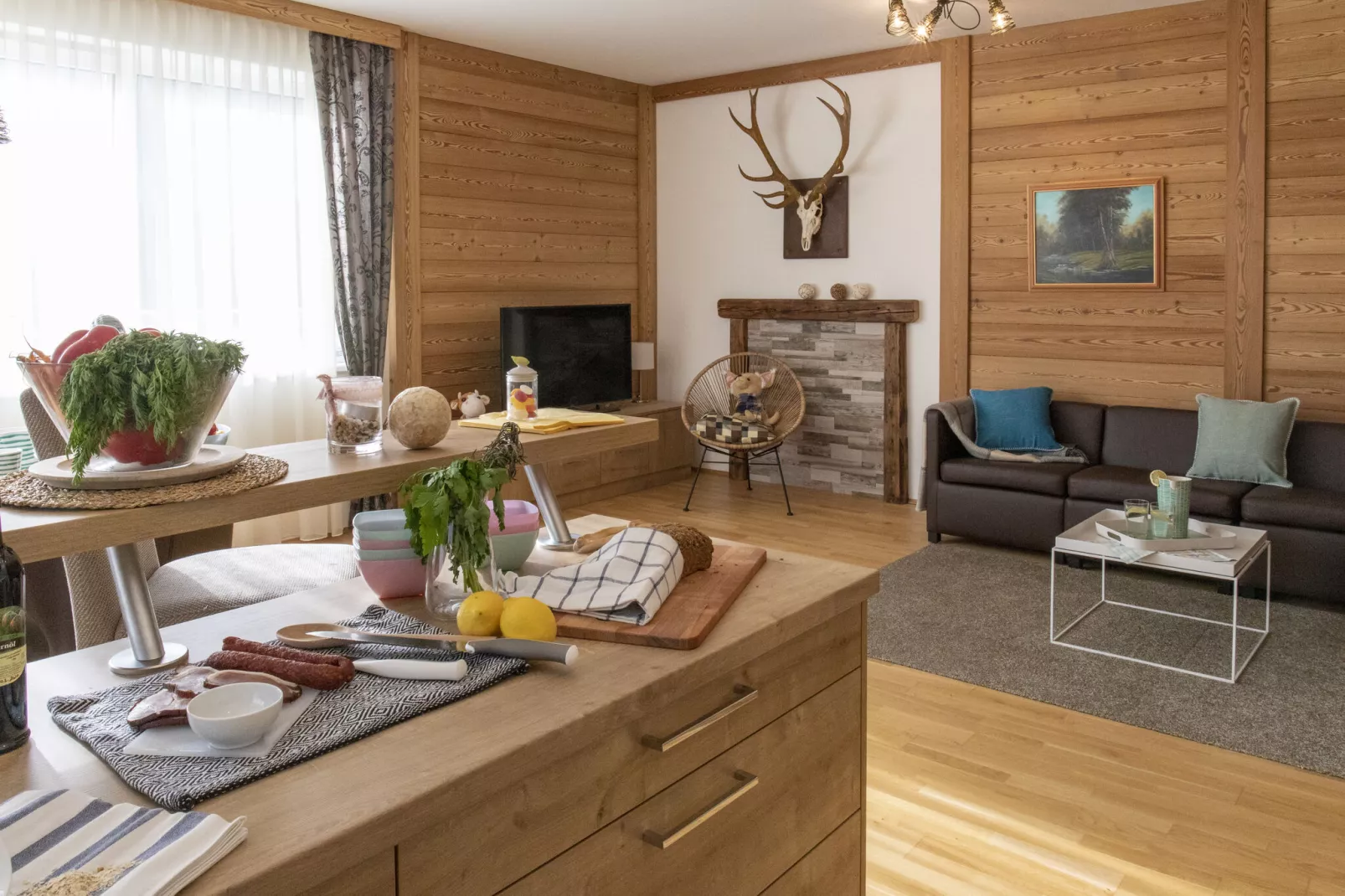 Naturpark Chalets 11-Living room