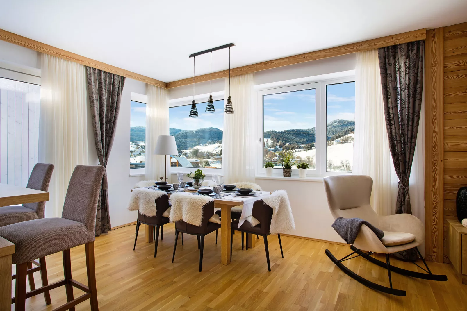 Naturpark Chalets 11-Living room