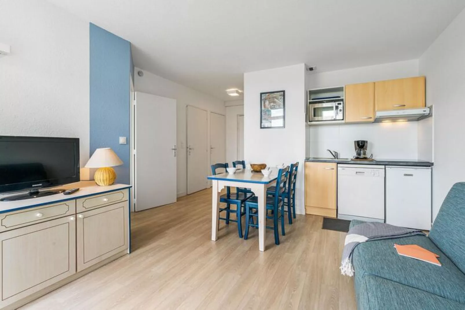 Residence La Voile d'Or L'Ile-aux-Moines // OVO12 - Studio 2 Standard - Terasse ou balcon-Wohnzimmer