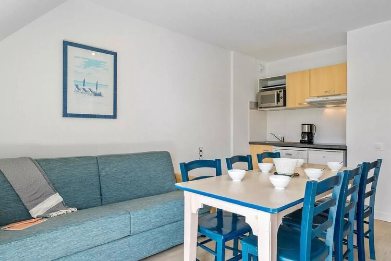Residence La Voile d'Or L'Ile-aux-Moines // OVO12 - Studio 2 Standard - Terasse ou balcon-Küche
