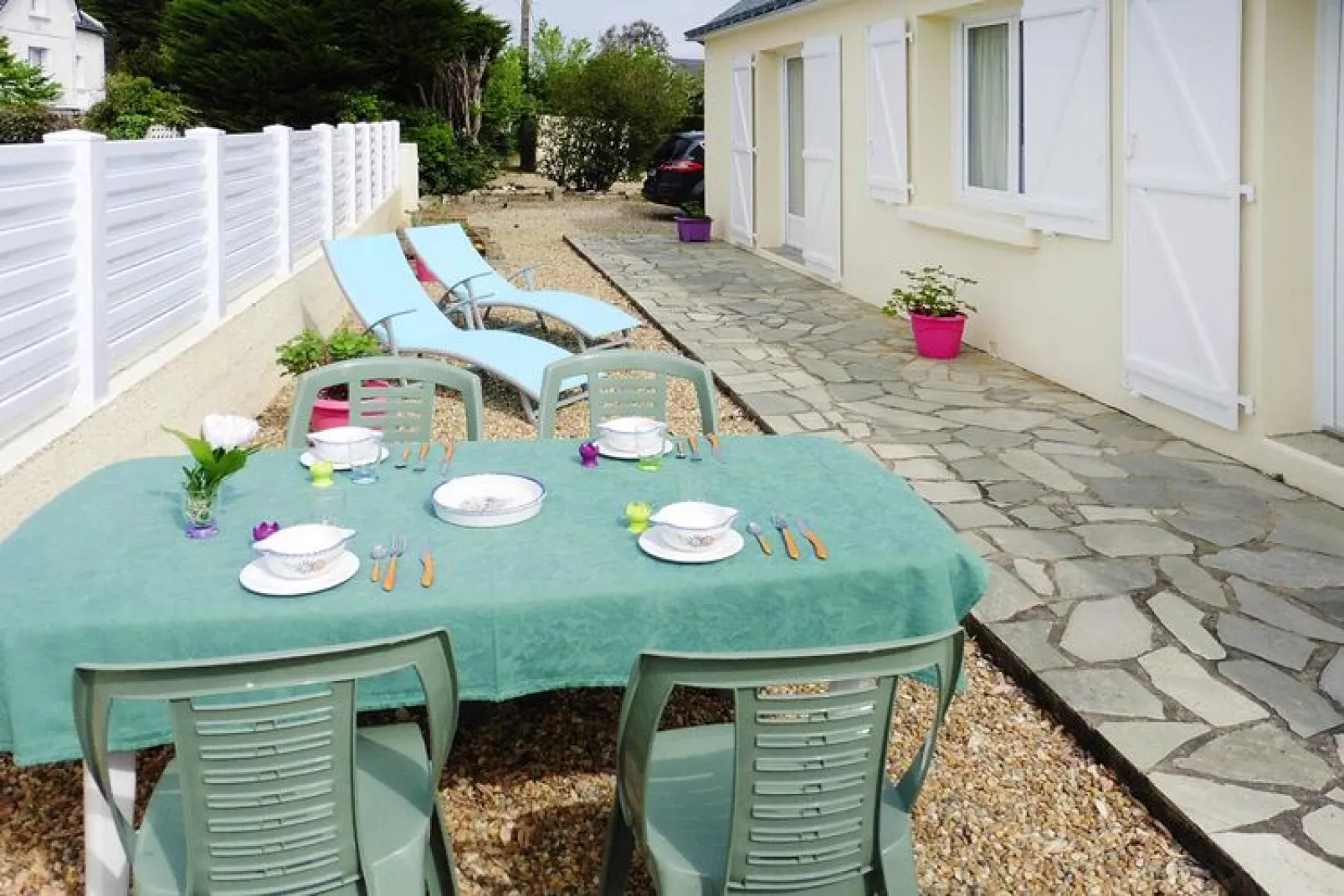 Holiday home St Gildas-de-Rhuys-Jardins en été