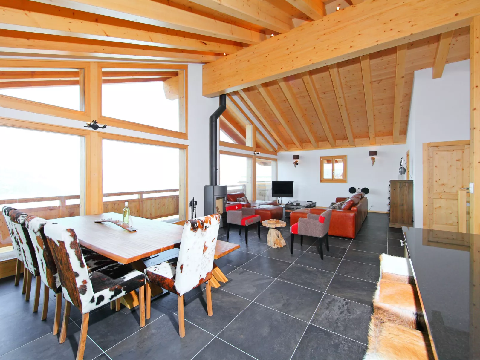 Chalet Flocon de Neige-Drinnen