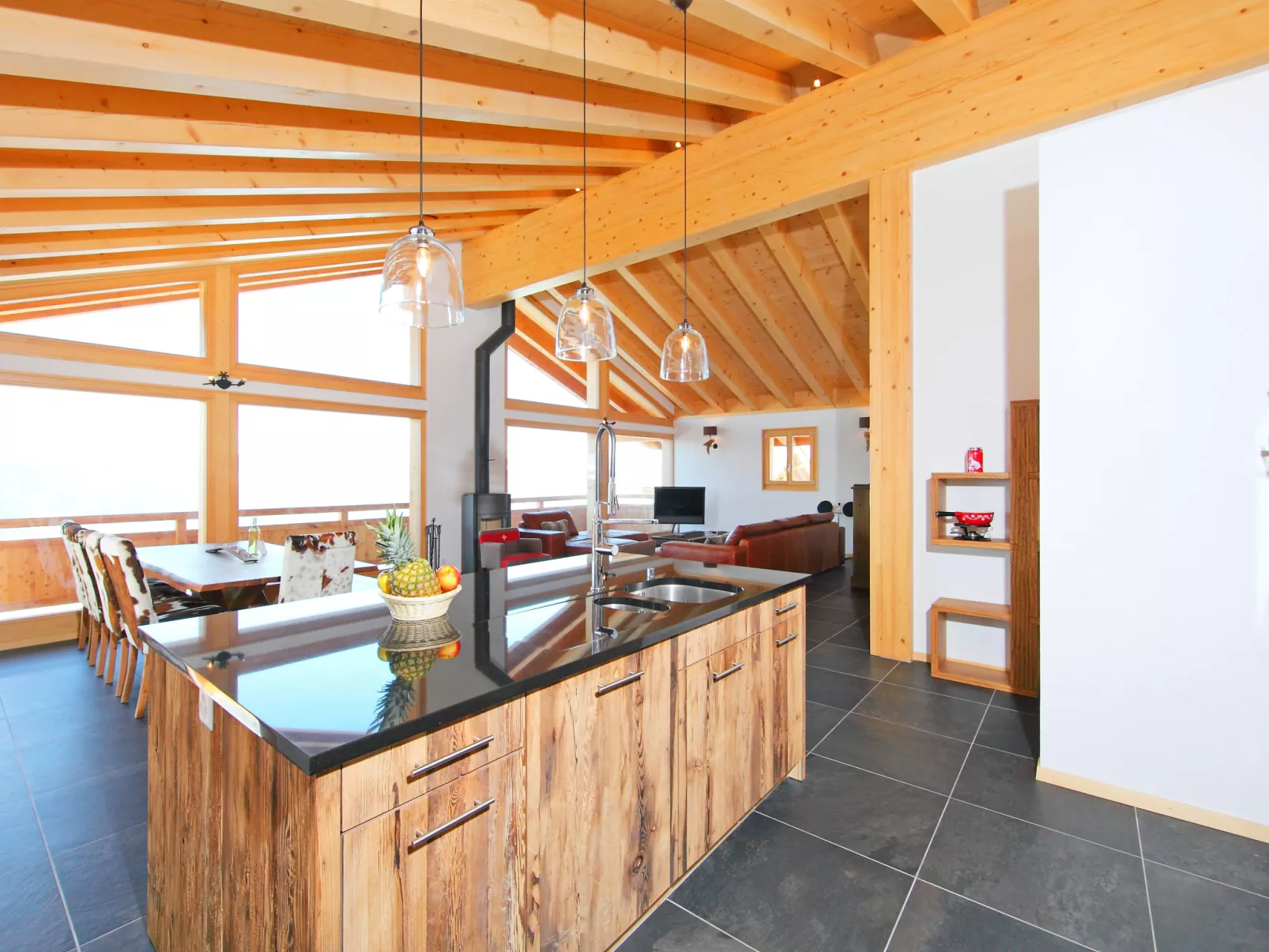 Chalet Flocon de Neige-Drinnen
