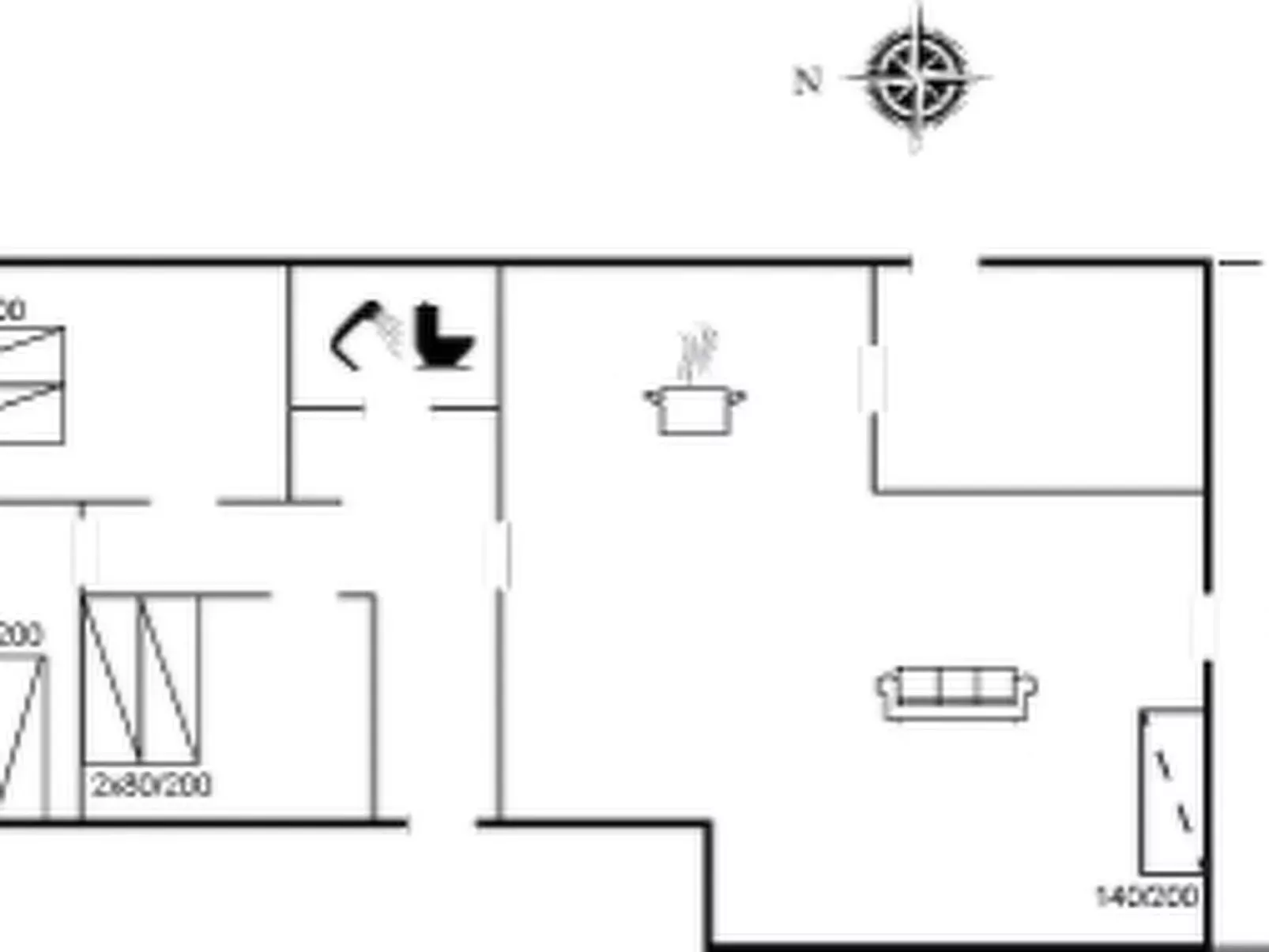 "Villum" - 700m from the sea-Inside