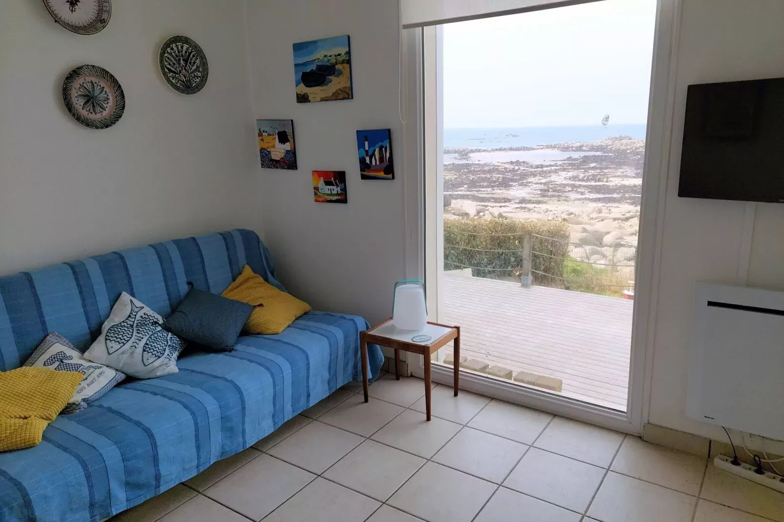 Das Meer vor der Türe 180° Panoramablick Plouescat-Living room