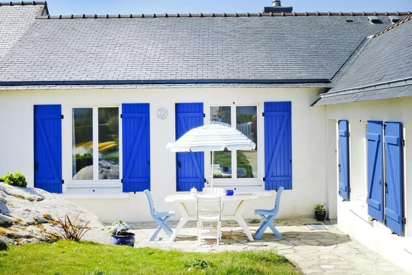 Das Meer vor der Türe 180° Panoramablick Plouescat-Exterior summer