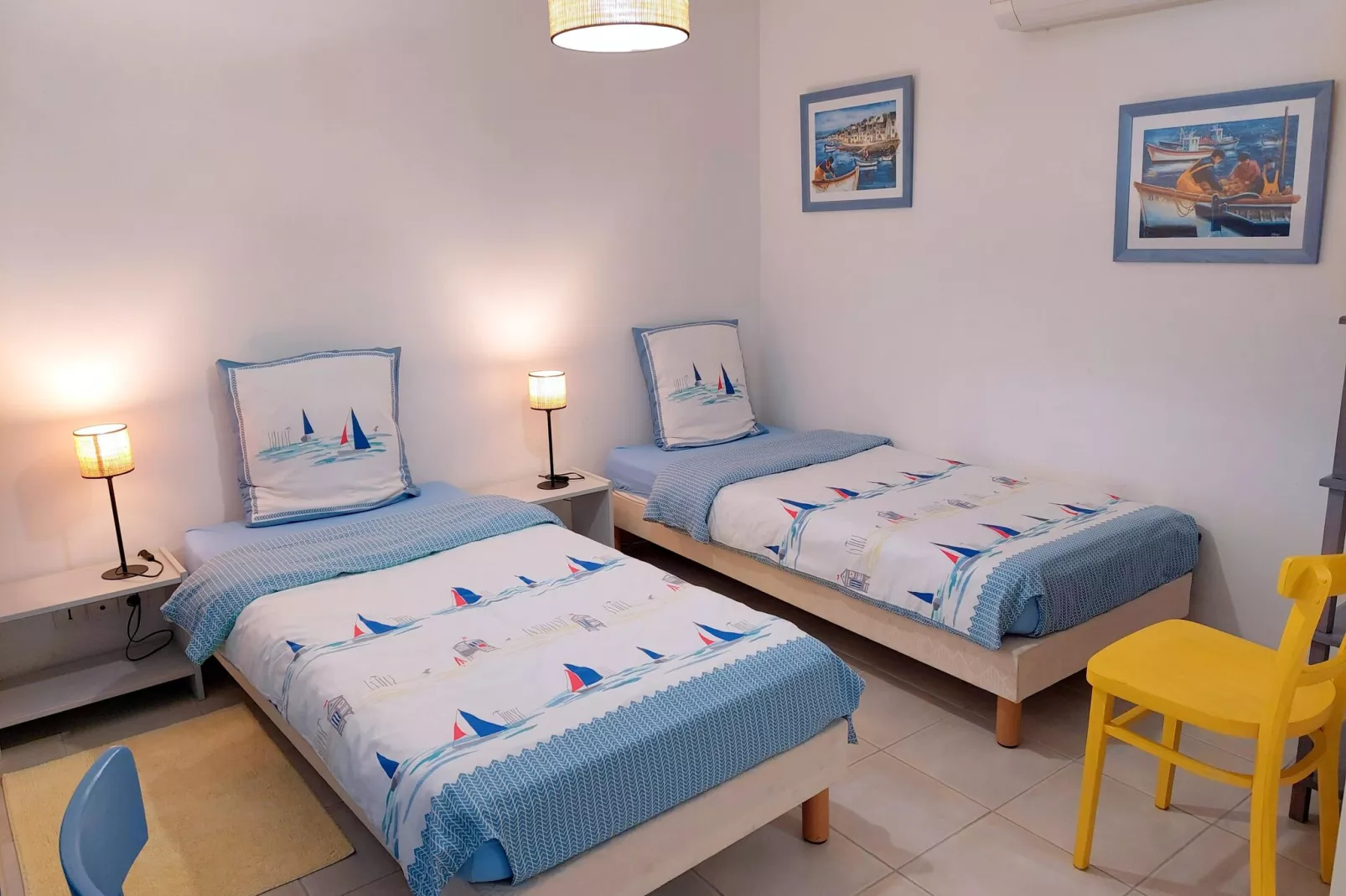 Panorama Meerblick Ferienhaus mit Dachterrasse Guissény-Chambre