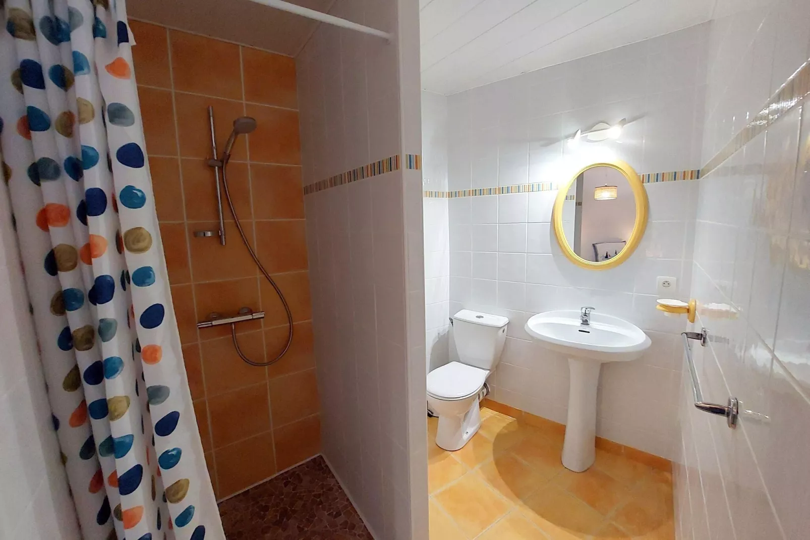 Panorama Meerblick Ferienhaus mit Dachterrasse Guissény-Salle de bain