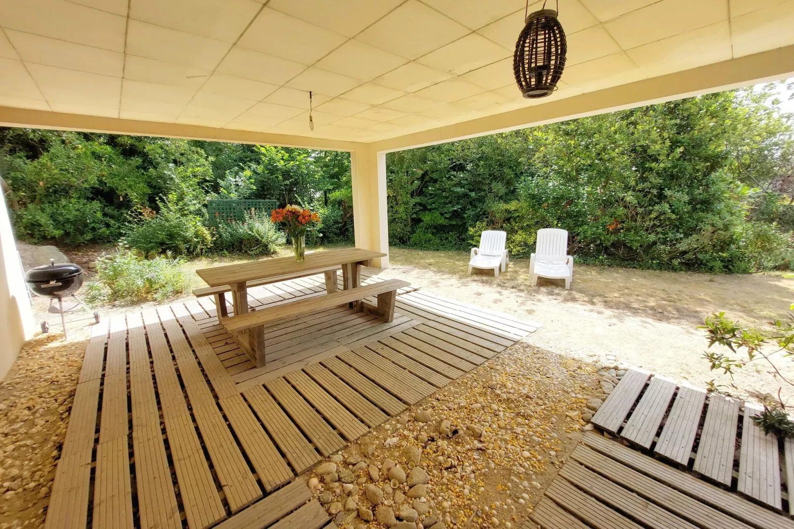 Panorama Meerblick Ferienhaus mit Dachterrasse Guissény-Balcon-terrasse