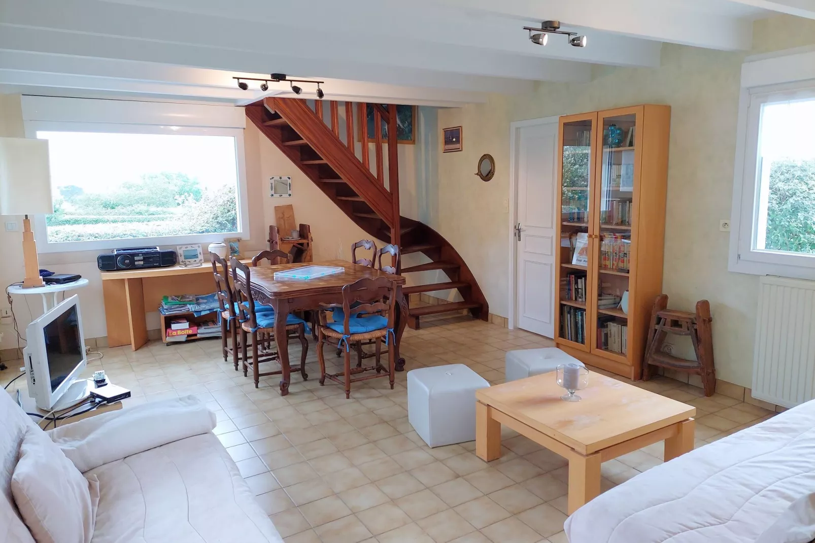 Ferienhaus mit Meerblick Landéda-Esszimmer