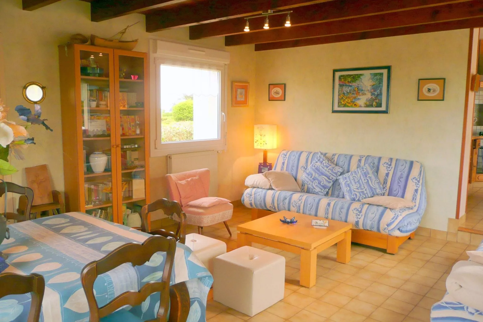Ferienhaus mit Meerblick Landéda-Wohnzimmer