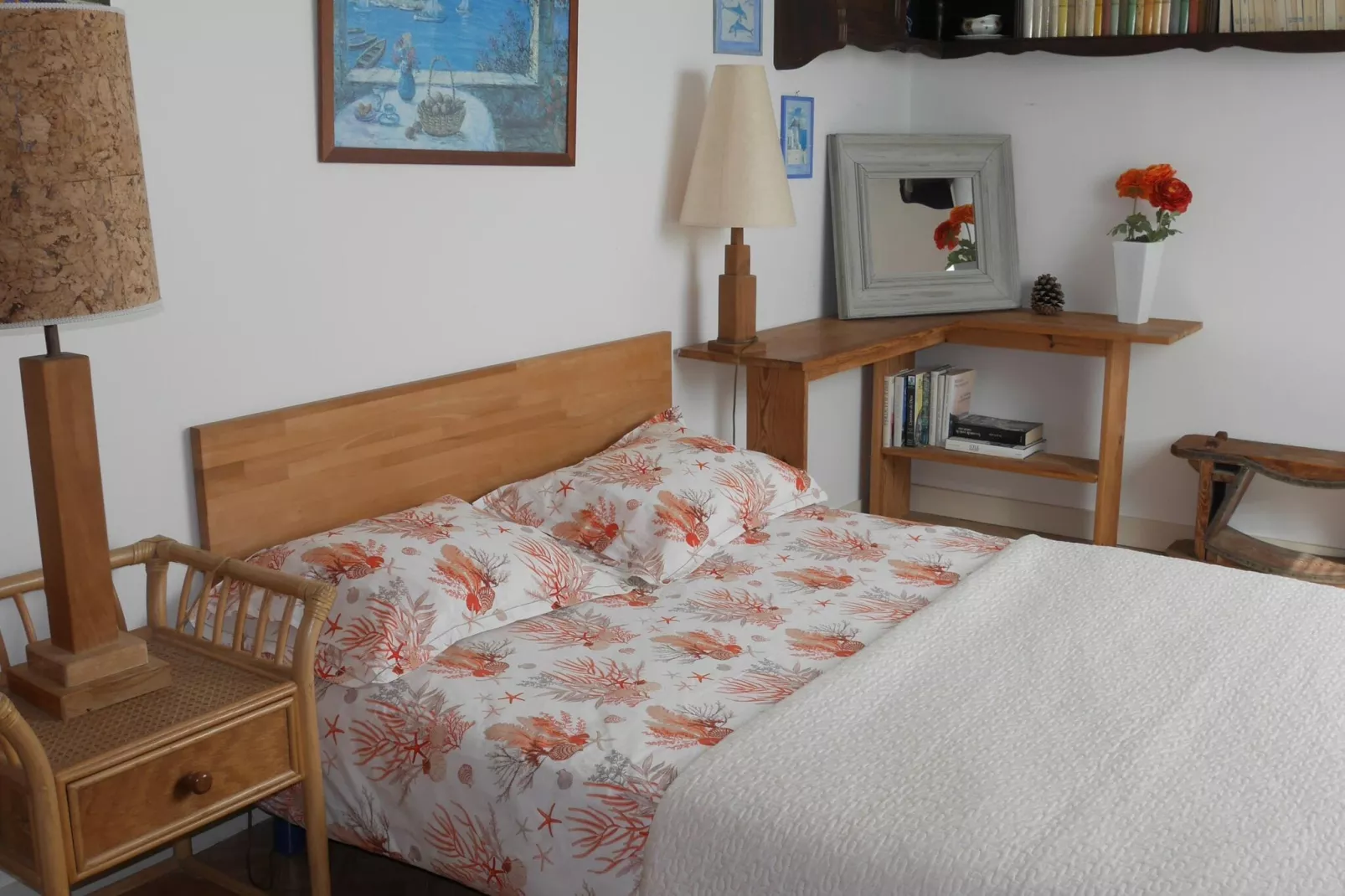 Ferienhaus mit Meerblick Landéda-Schlafzimmer