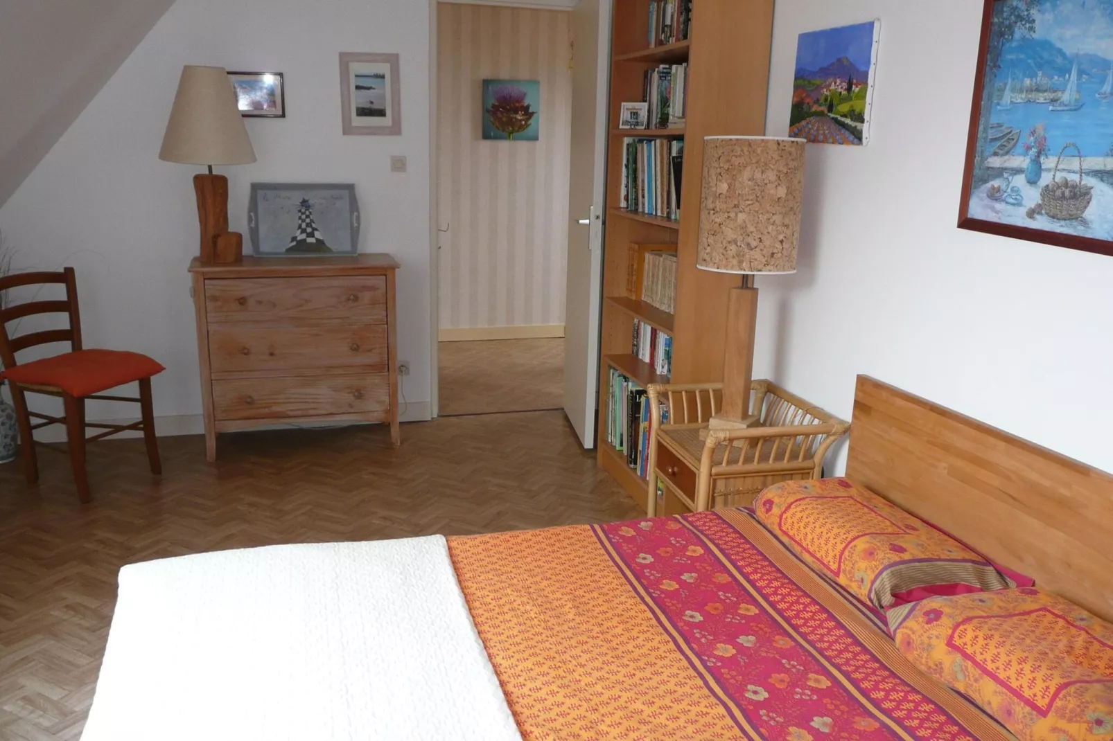 Ferienhaus mit Meerblick Landéda-Schlafzimmer
