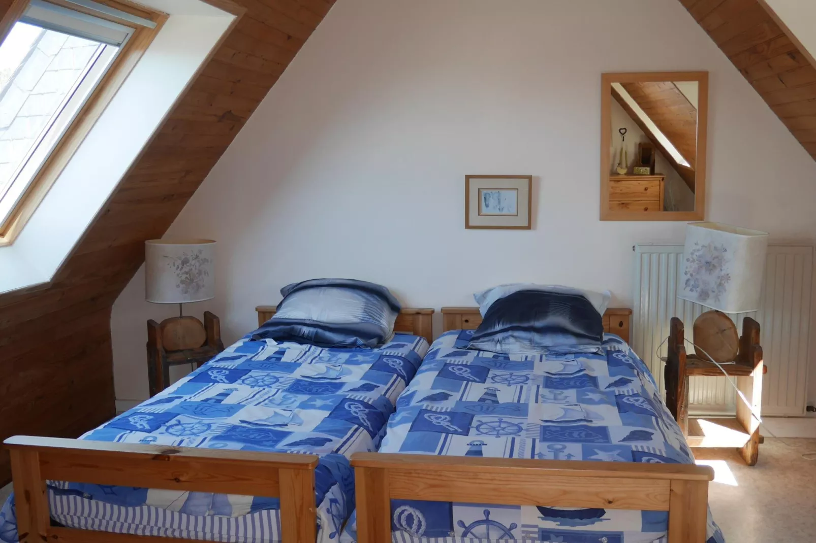 Ferienhaus mit Meerblick Landéda-Schlafzimmer