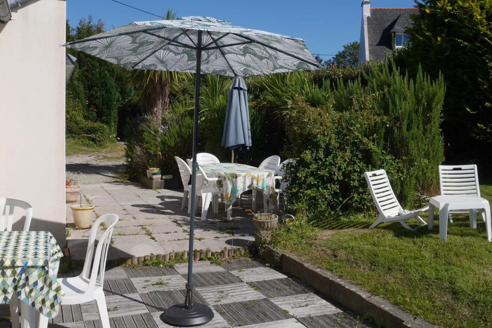 Ferienhaus mit Meerblick Landéda-Terrassenbalkon