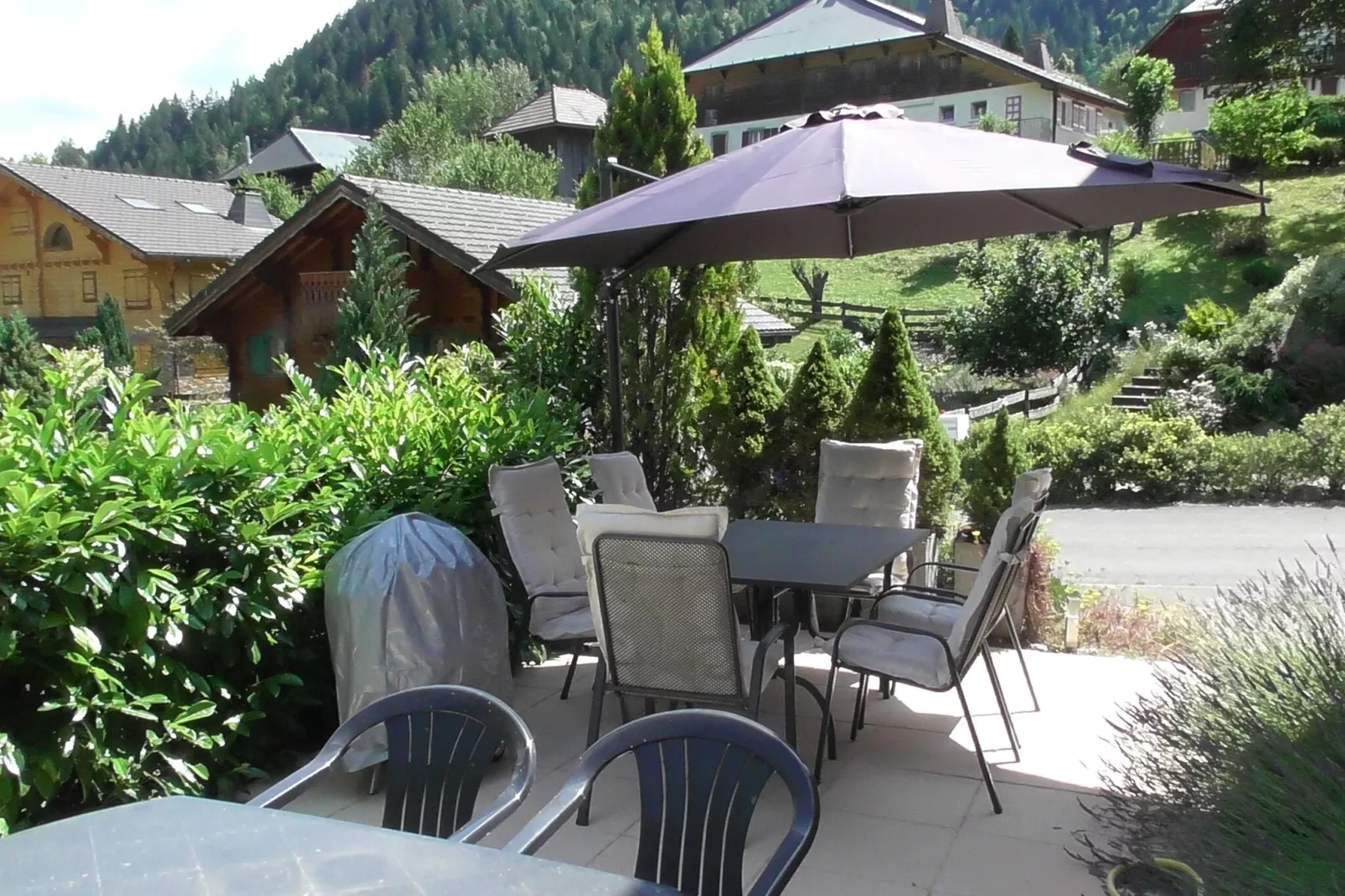 Chalet Le Passe-Temps-Terrace balcony