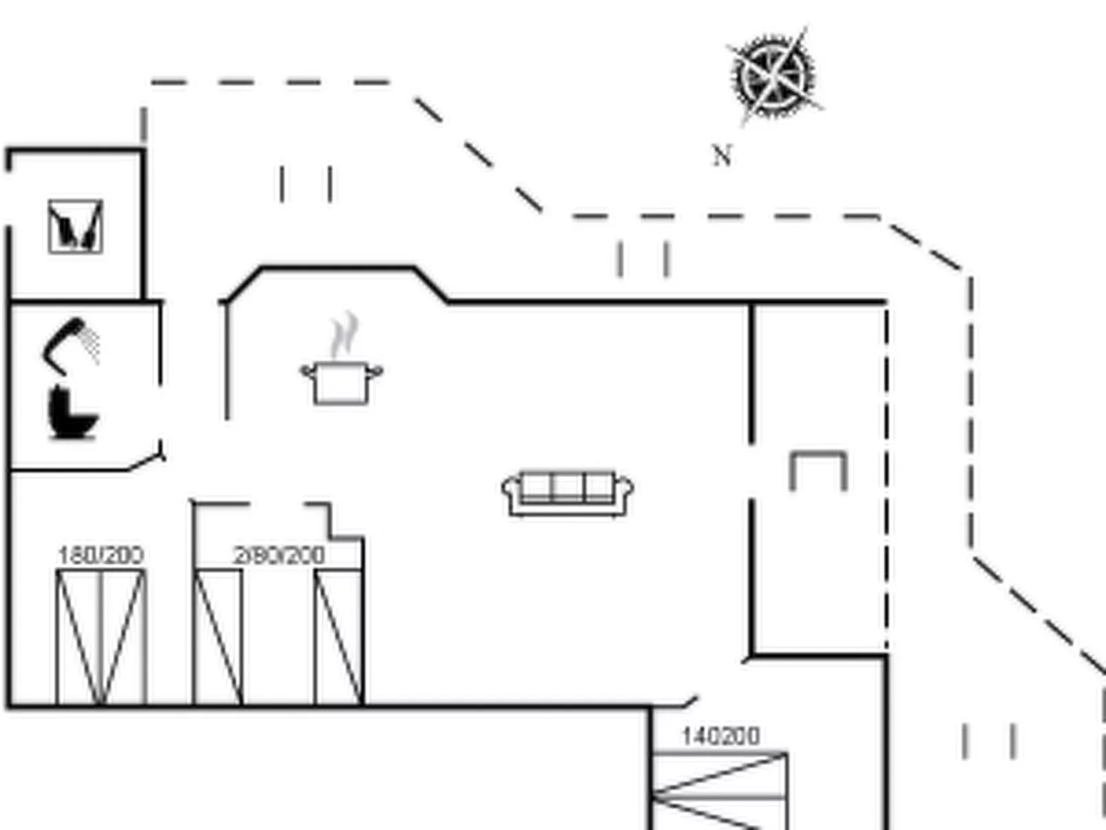 "Maybritt" - 100m from the sea-Inside