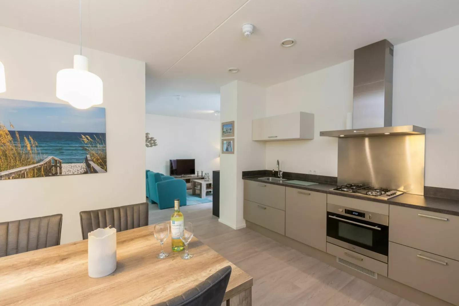 	Appartement Duinhof Dishoek - 6 personen de luxe-Cuisine