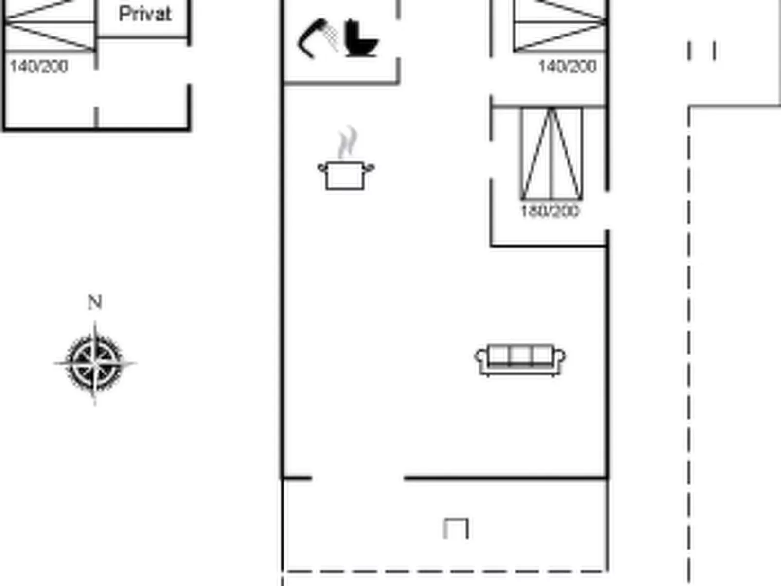 "Torhild" - 150m from the sea-Inside