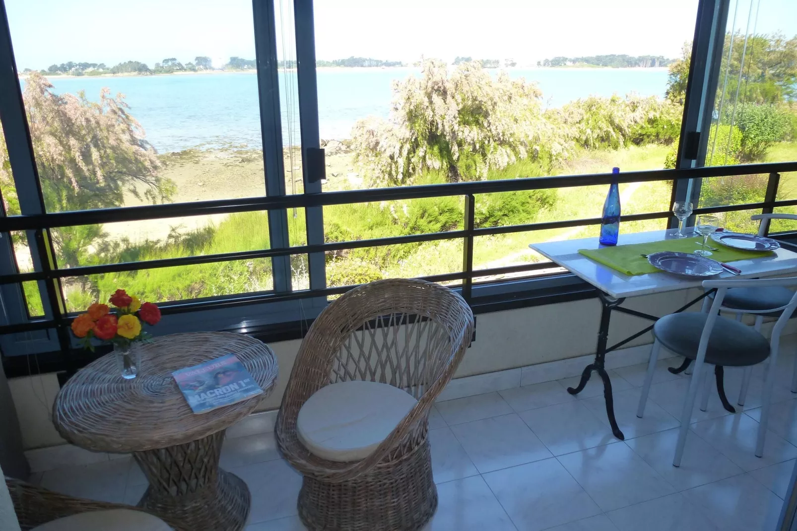 180° Panorama Meerblick Ferienwohnung Roscoff-View summer