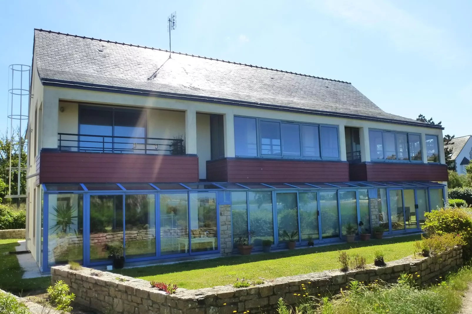 180° Panorama Meerblick Ferienwohnung Roscoff-Exterior summer