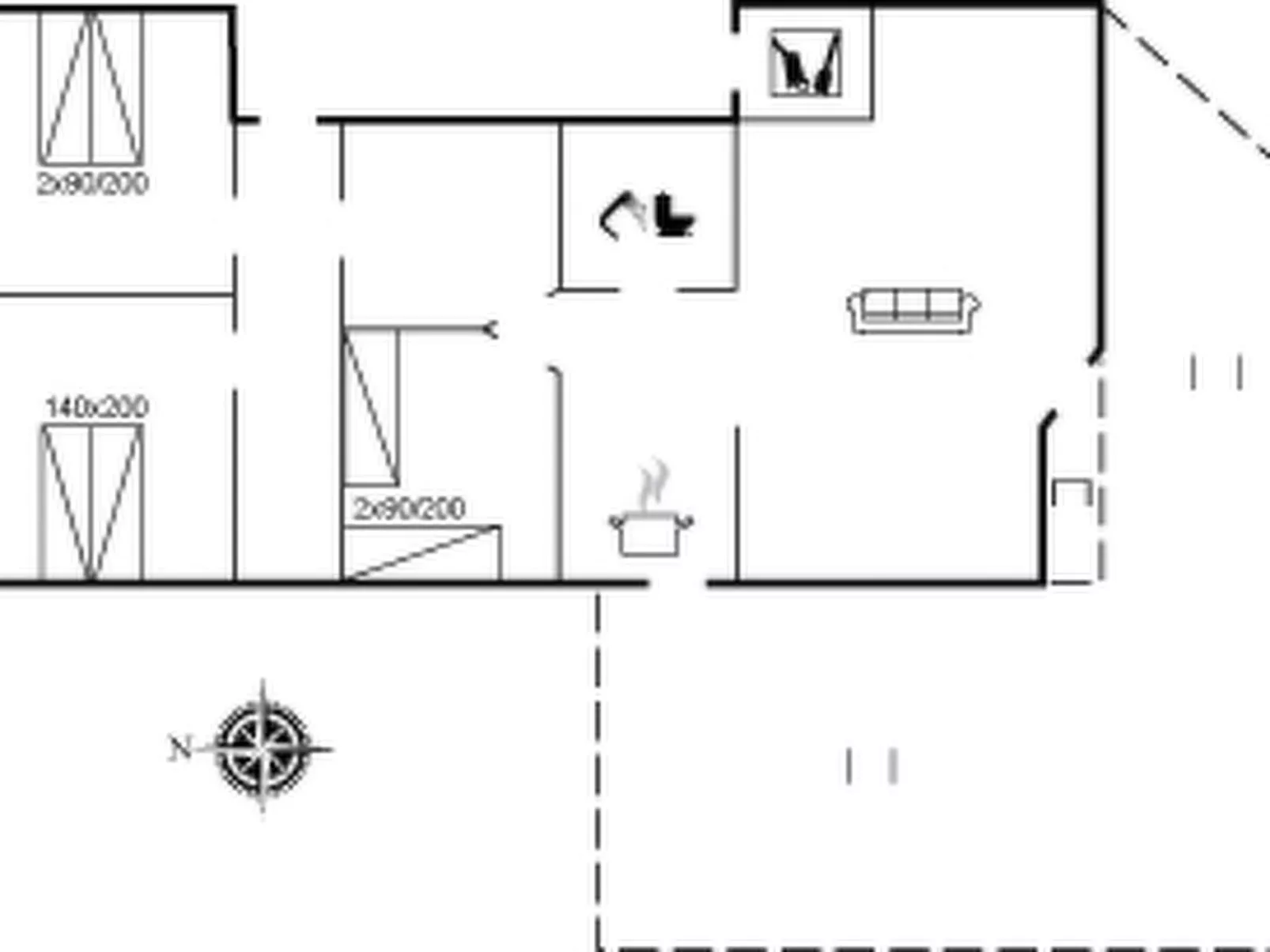 "Arngerd" - 450m from the sea-Inside