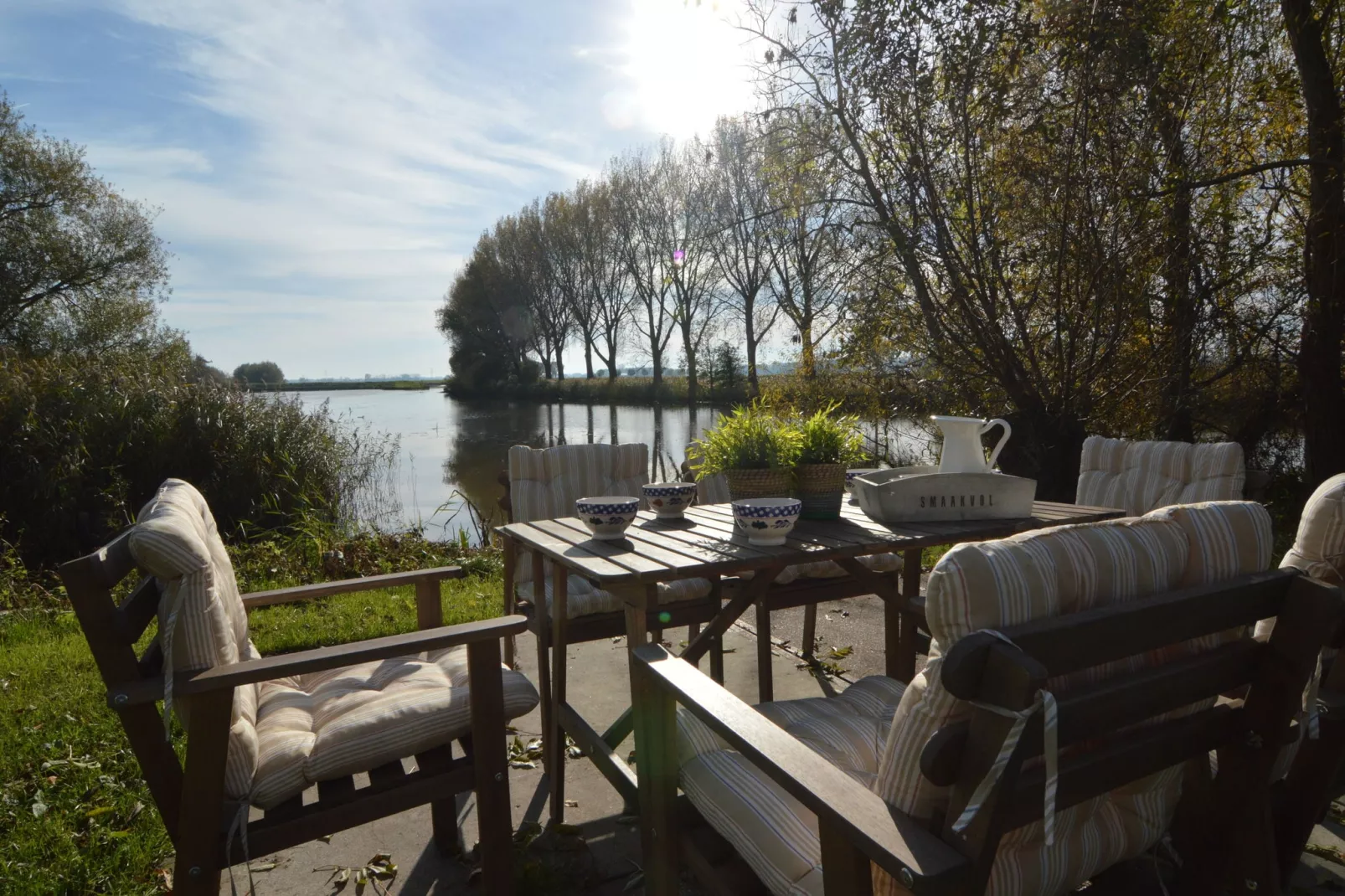 Het Biesbosch huisje-Terrassenbalkon