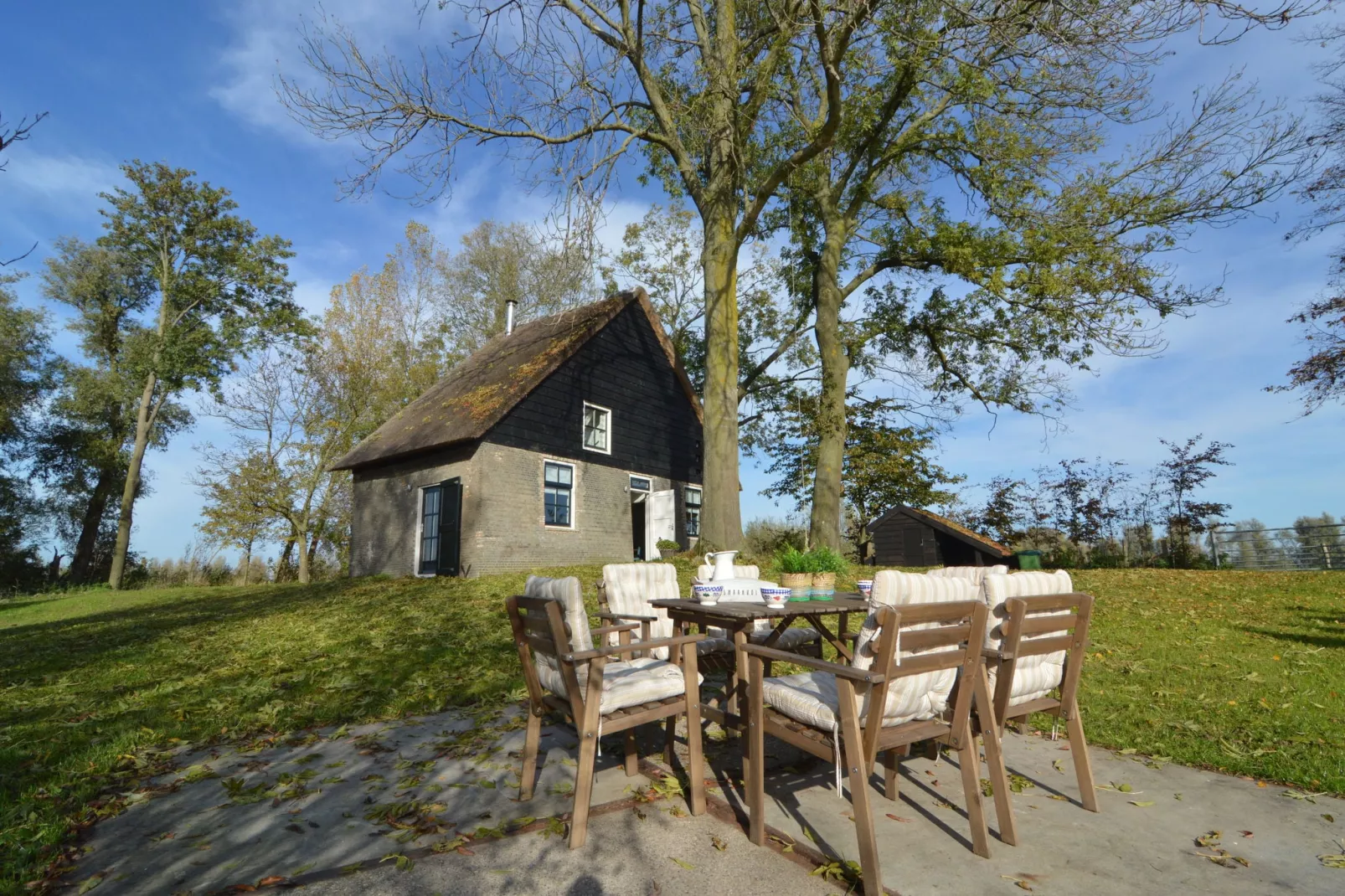 Het Biesbosch huisje-Außenbereich Sommer