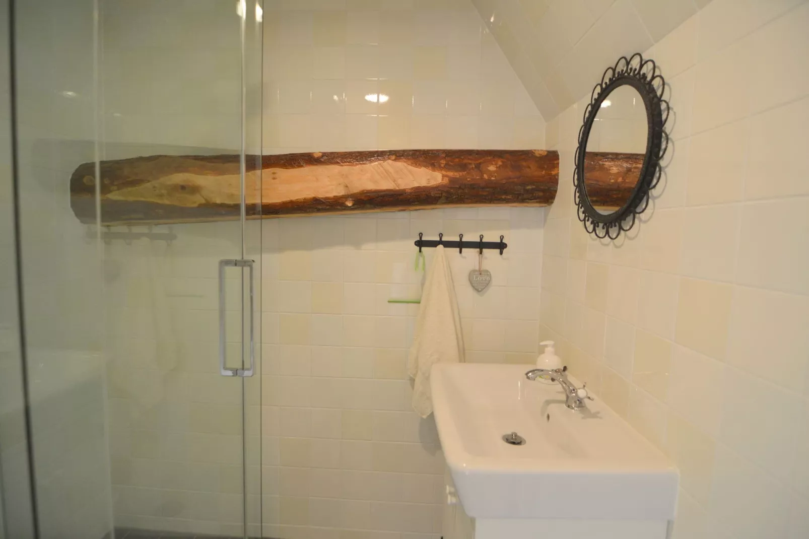 Het Biesbosch huisje-Badezimmer