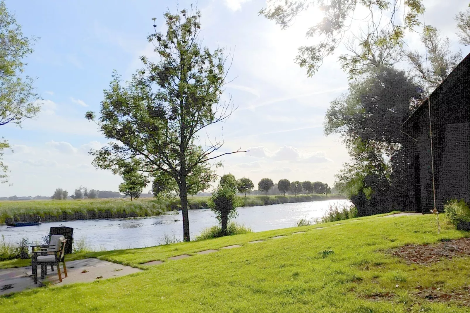 Het Biesbosch huisje-Gärten Sommer