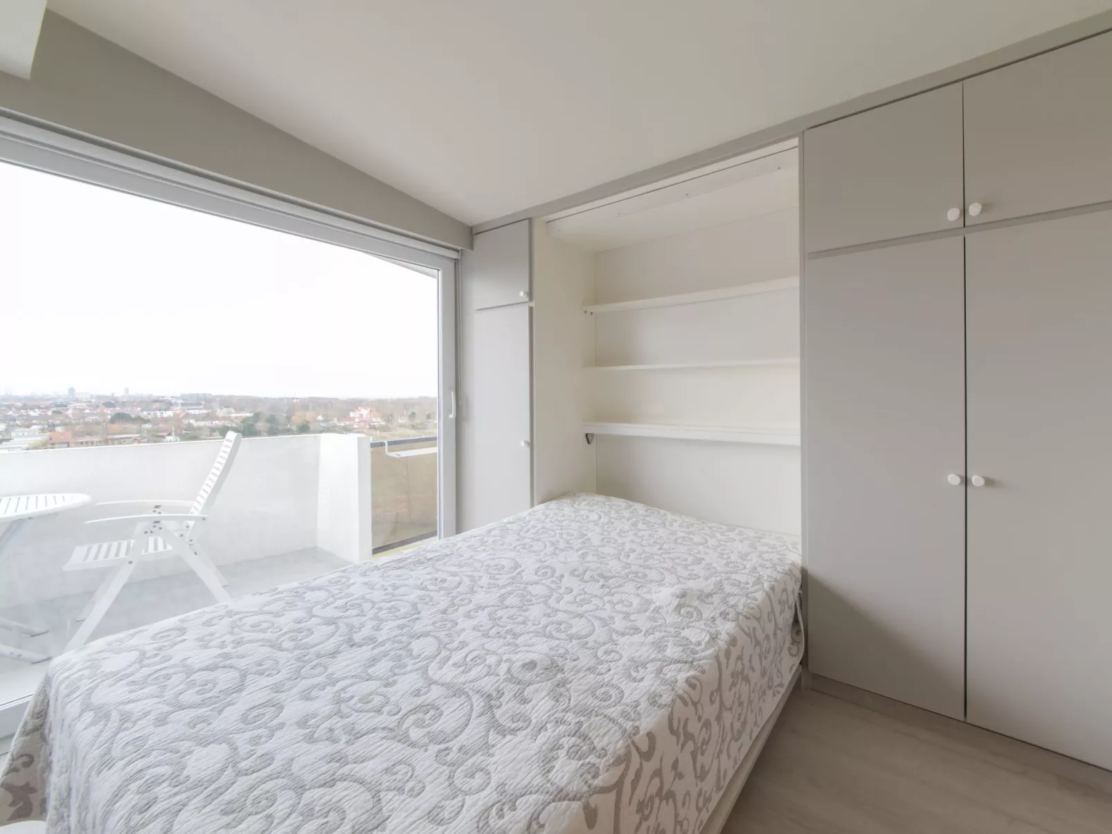 High in the sky with amazing views-Inside