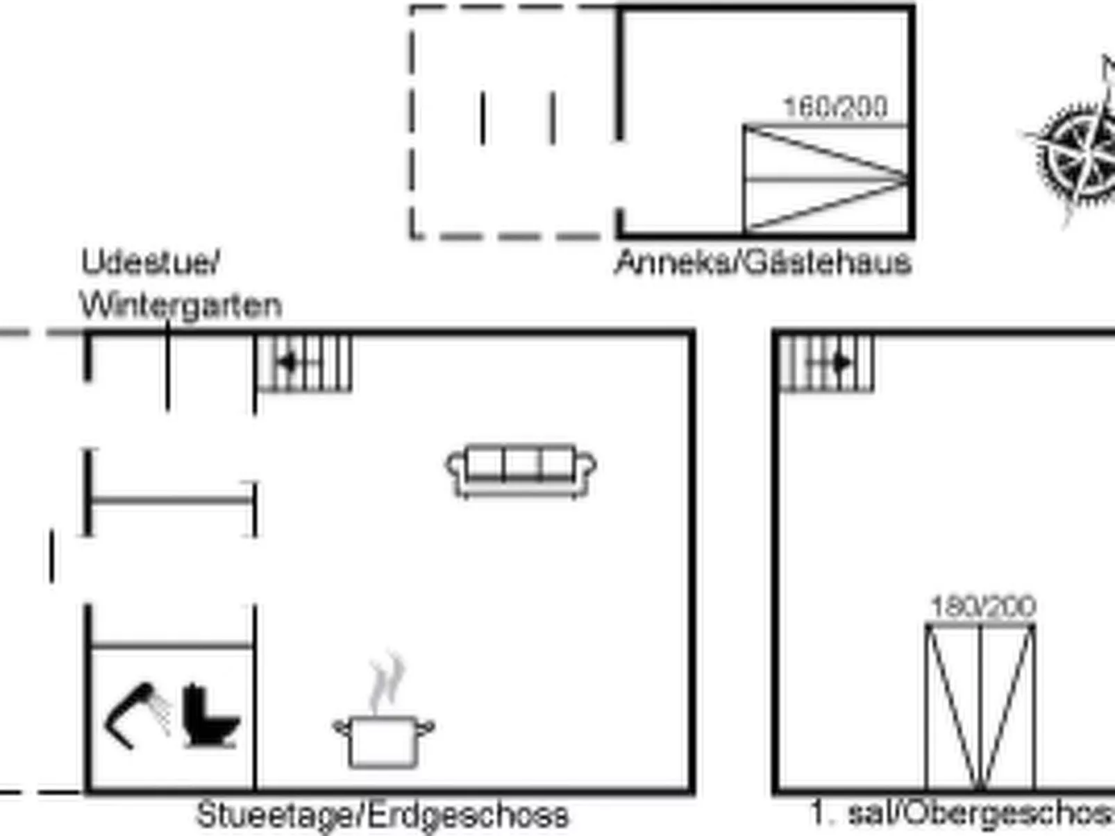 "Anemette" - 100m from the sea-Inside