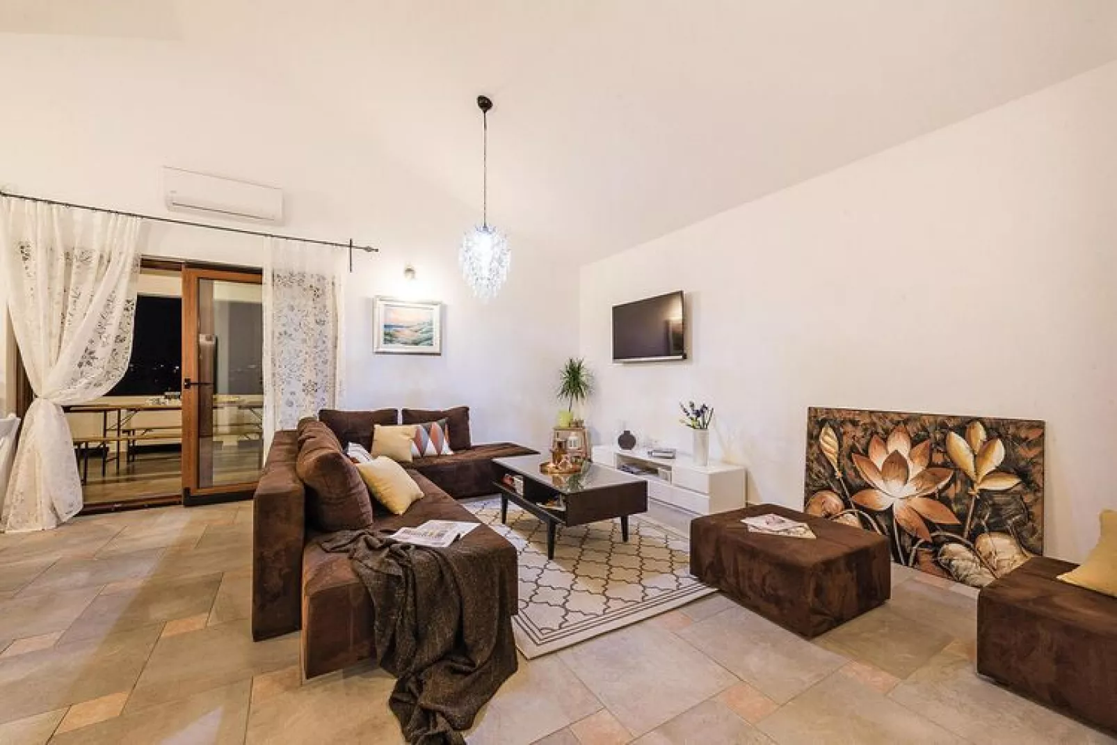 Villa in Rovanjska mit Pool SD-93 FH ca 185 qm für 8 Pers-Living room