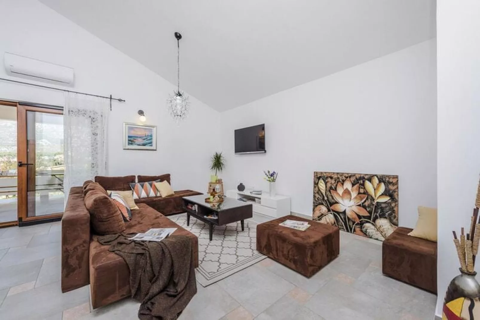 Villa in Rovanjska mit Pool SD-93 FH ca 185 qm für 8 Pers-Living room