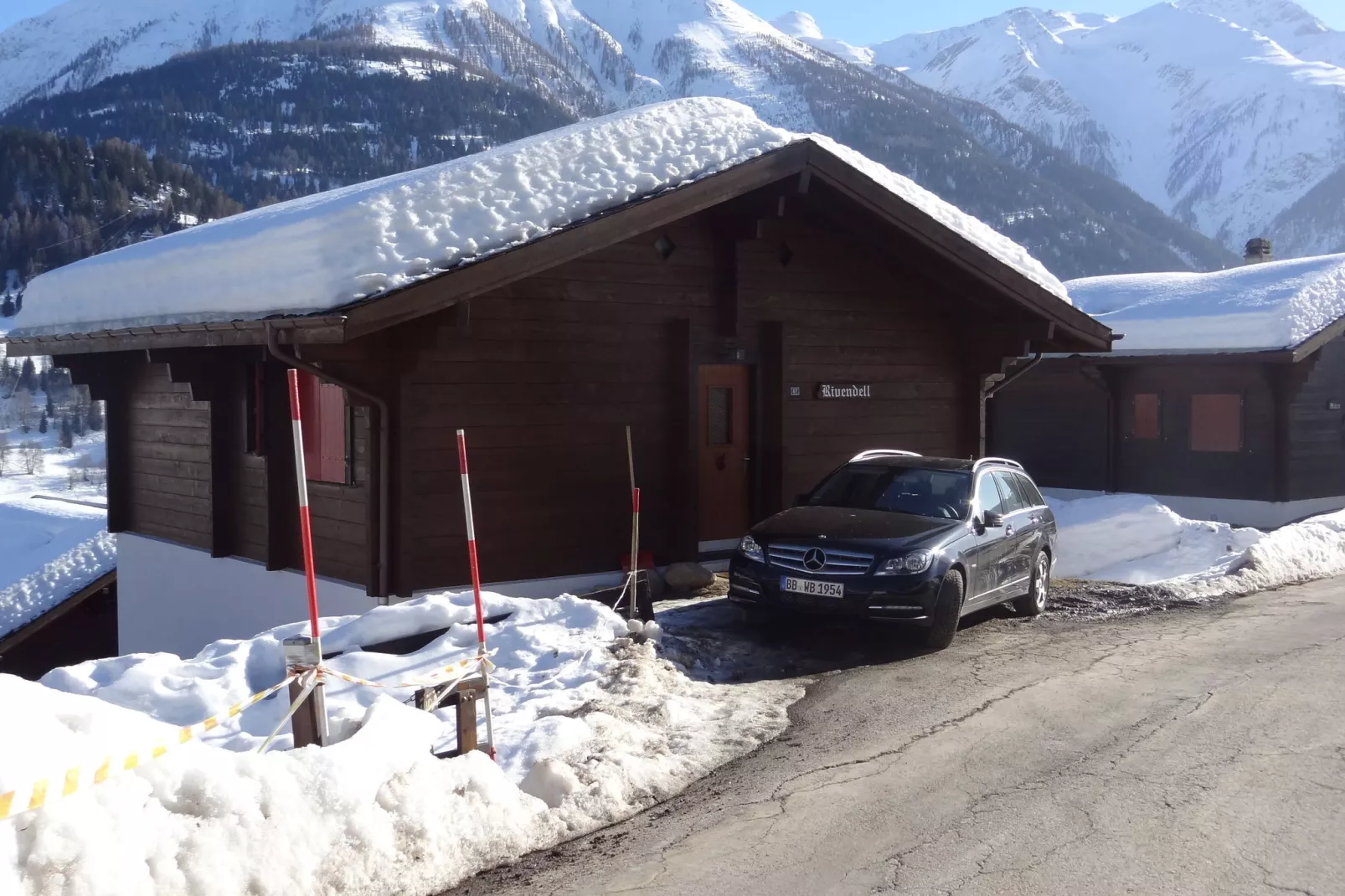 Chalet Rivendell-Außenbereich Winter