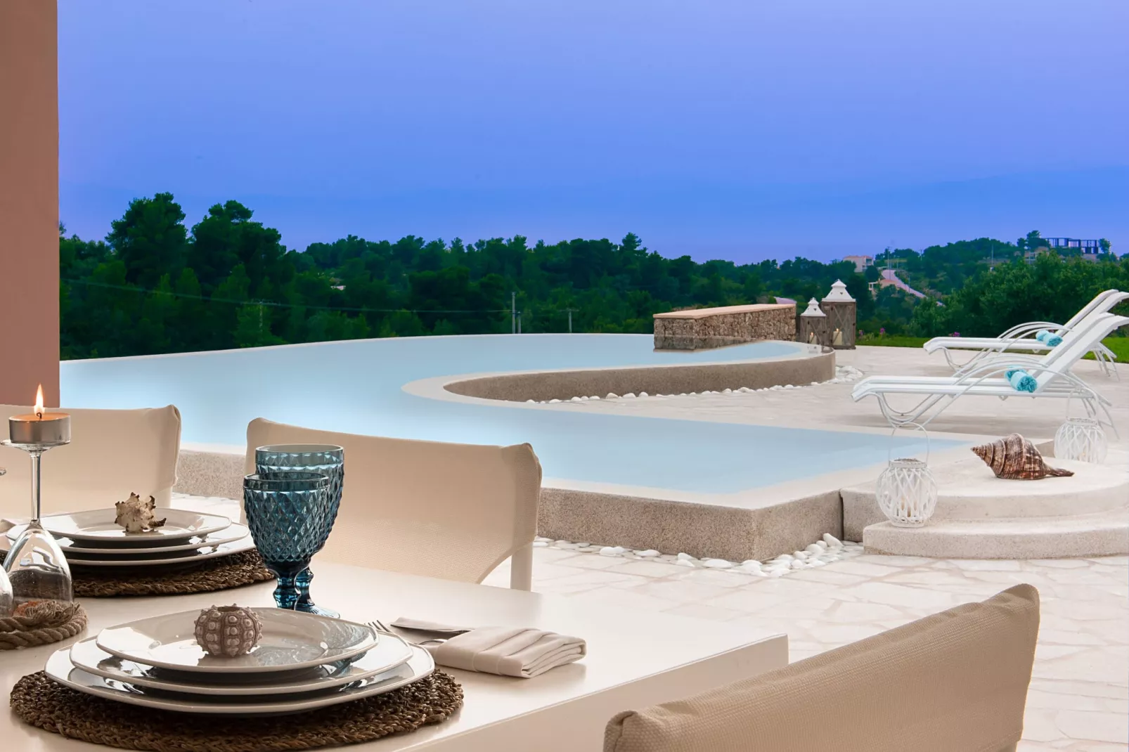 Elegant Villa Apolonas-Piscine