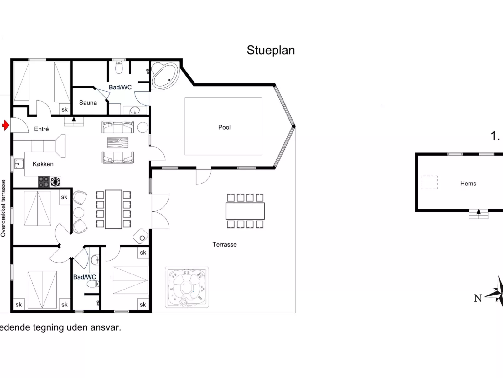 "Toa" - 600m from the sea-Inside