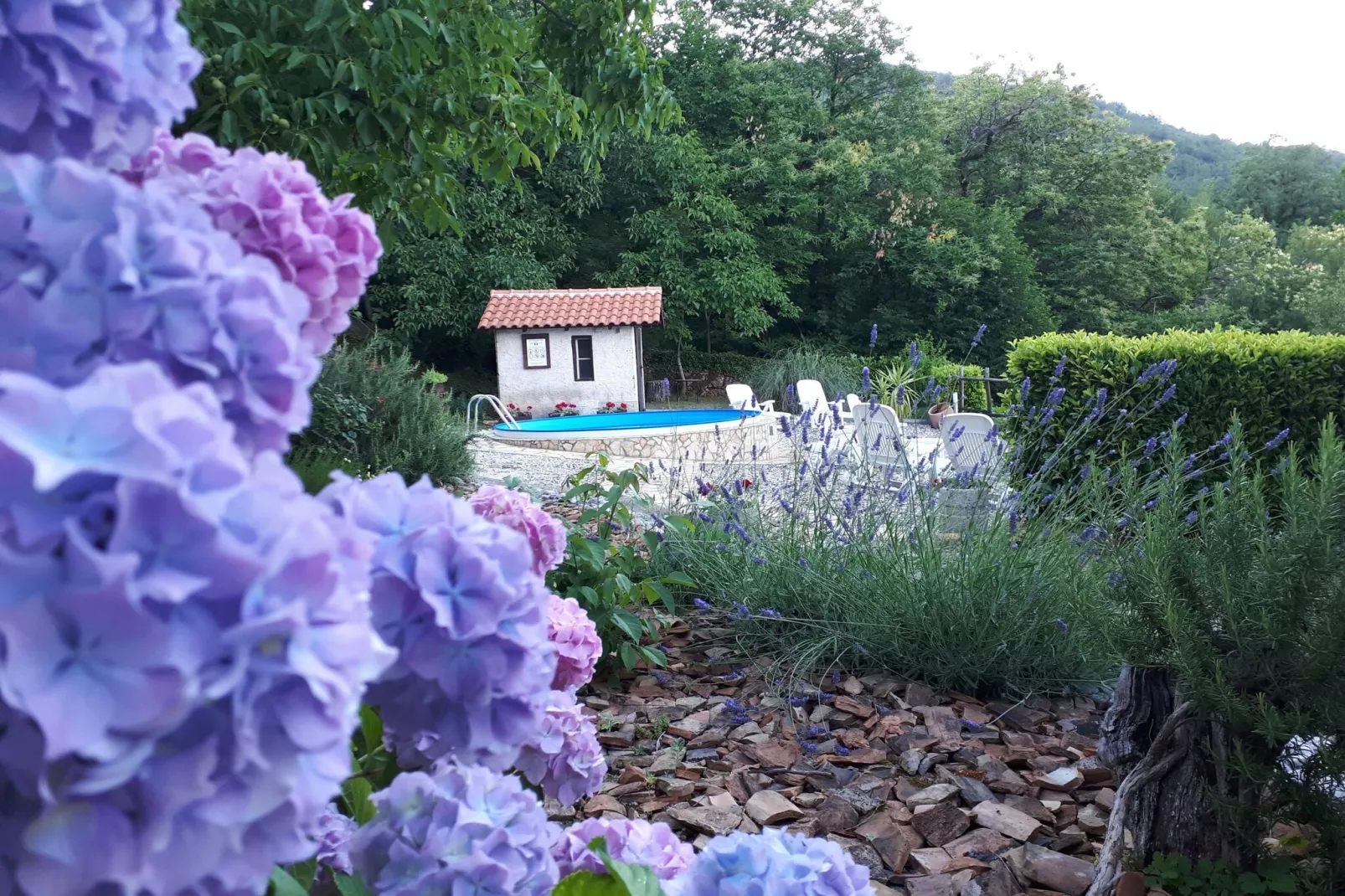 Holiday home Mikleus in Lovrec - Dobrec - ca 113 qm für 4 Erw 2 Kinder max 11 J-Gardens summer