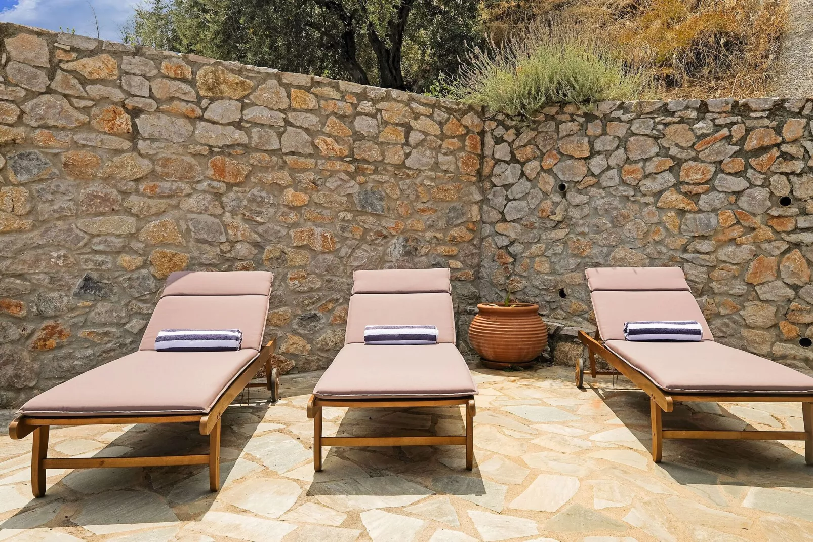 Villas God Bacchus  God Dionysus-Terrassenbalkon