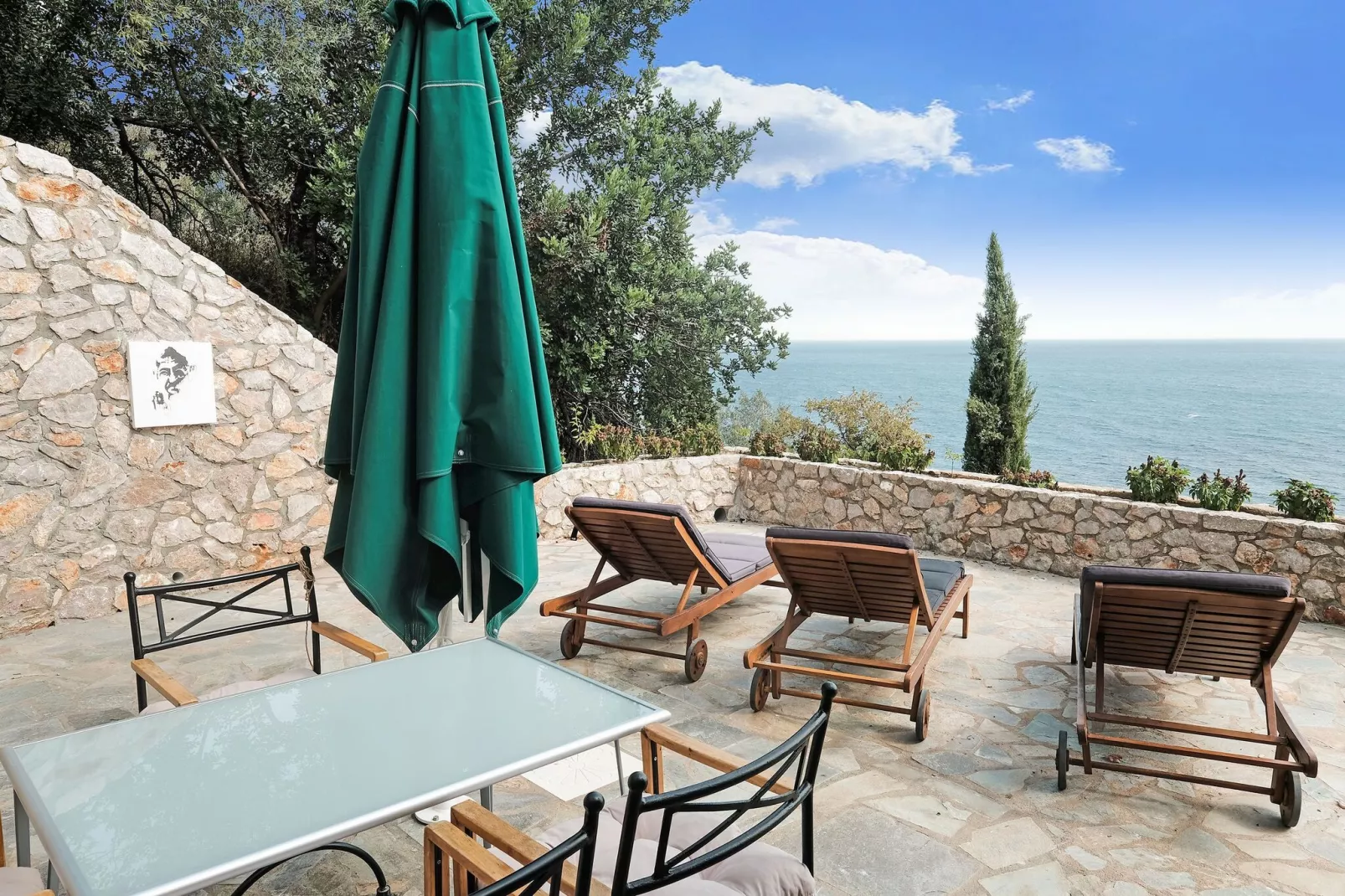Villas God Bacchus  God Dionysus-Terrassenbalkon