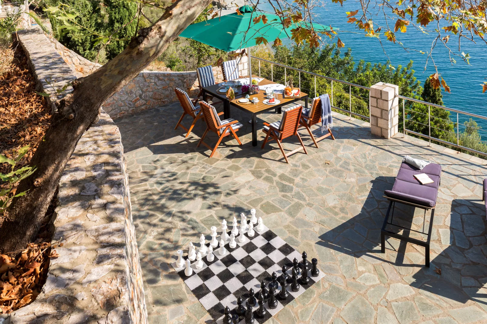 Villas God Bacchus  God Dionysus-Gärten Sommer