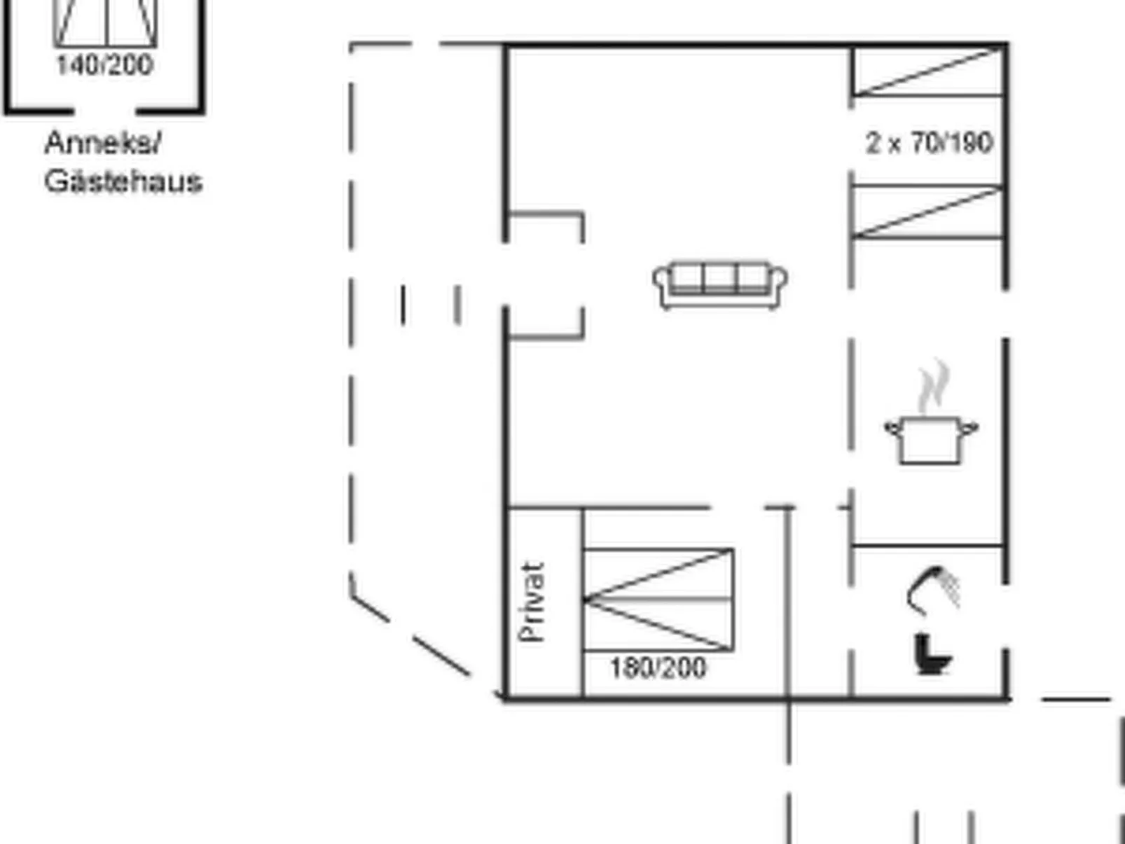 "Amy" - 150m from the sea-Inside