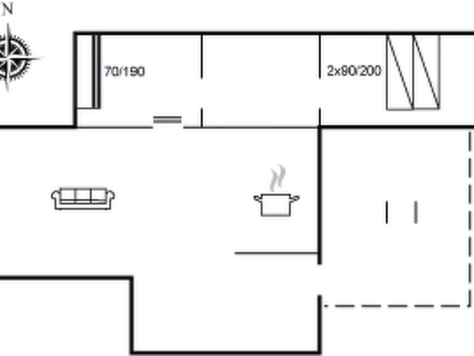 "Fromer" - 50m from the sea-Inside