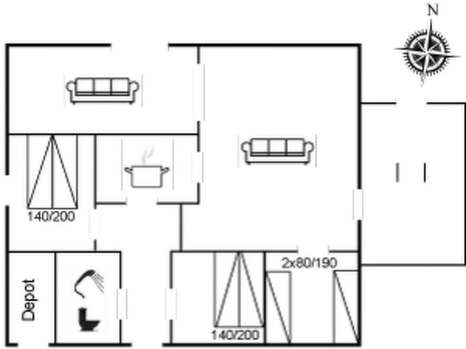 "Arbnora" - 400m from the sea-Inside