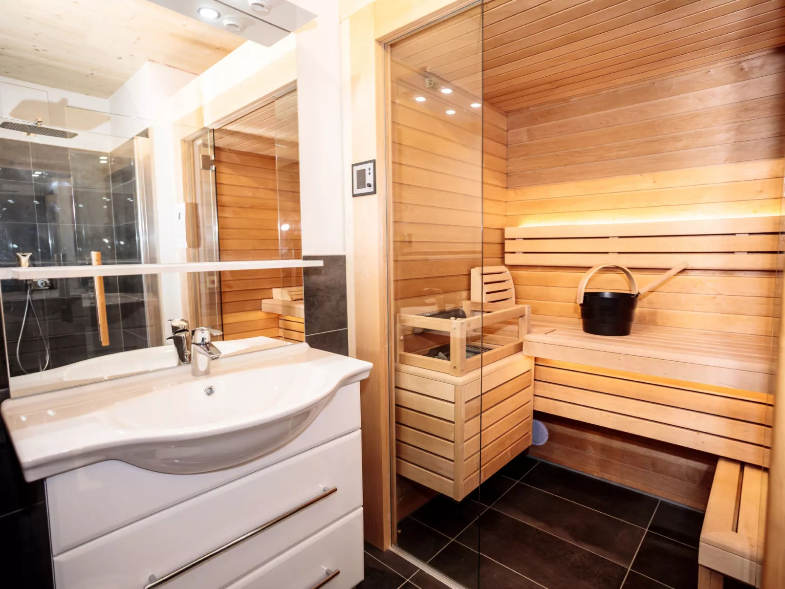 Superior mit Sauna & Außenbadewanne-Inside