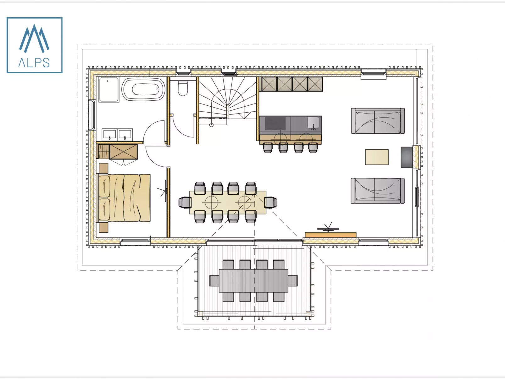 Premium mit 5 Schlafzimmern, Sauna &Pool-Outside
